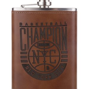 8oz Stainless Steel Flask with PU Cover (ref. WBS010)