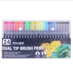 ChromaSet 24-Colour Double-Head Watercolour Marker Set